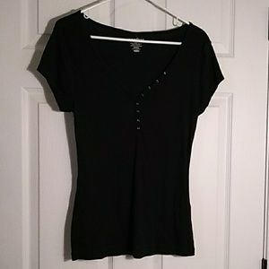 Old Navy perfect Henley black medium